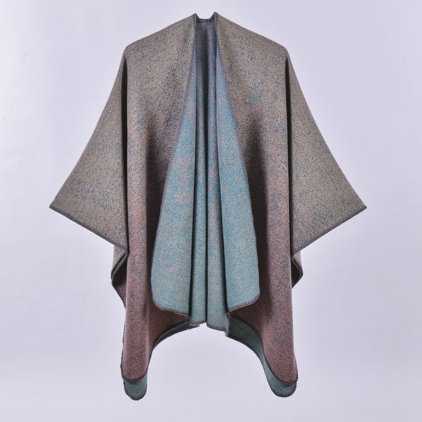 Women's Winter Plaid Scarf – Oversized Imitation Cashmere Shawl Cloak, Multi-Style Wrap