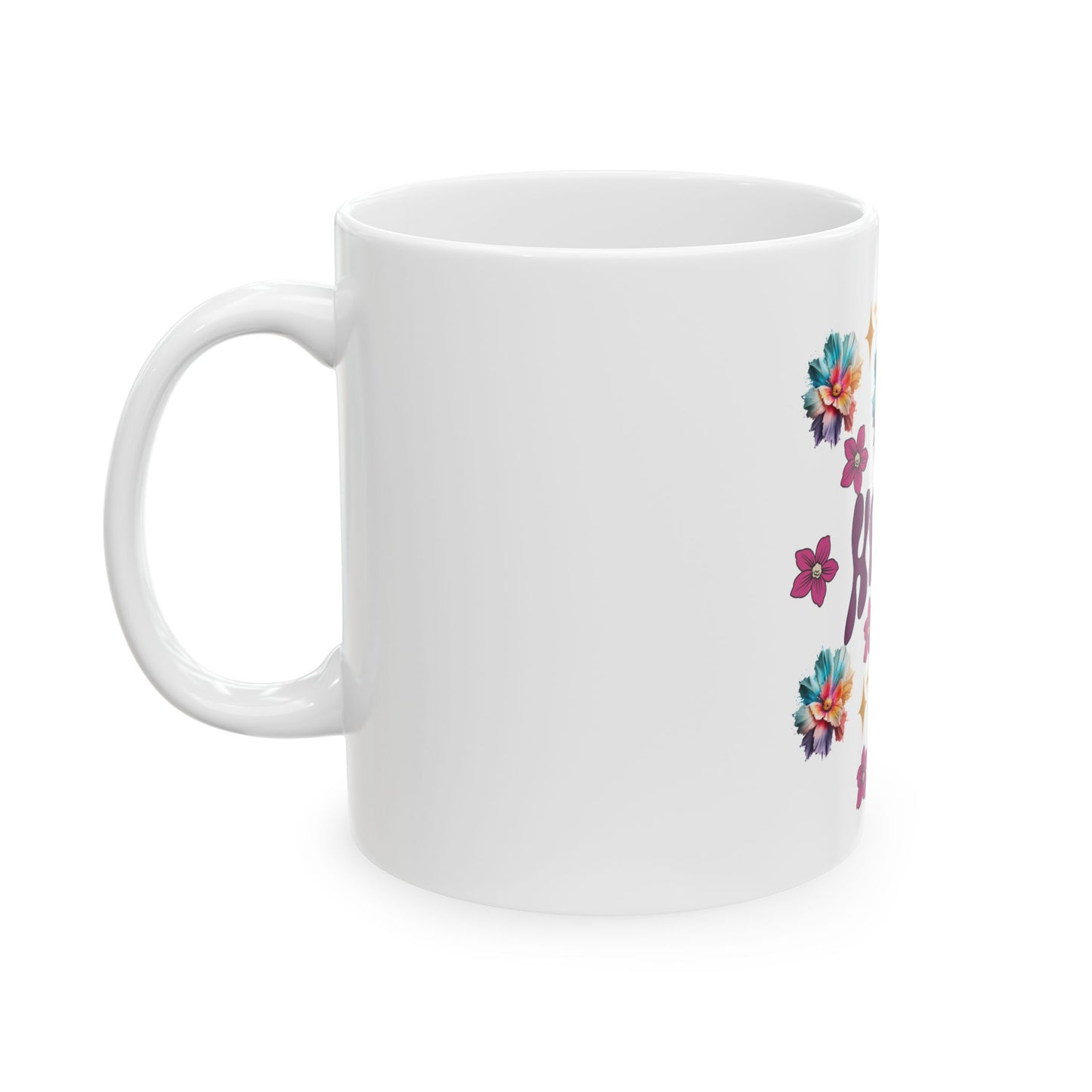 Inspirational Hope Ceramic Mug with Floral Design - Perfect for Gifts & Daily Inspiration