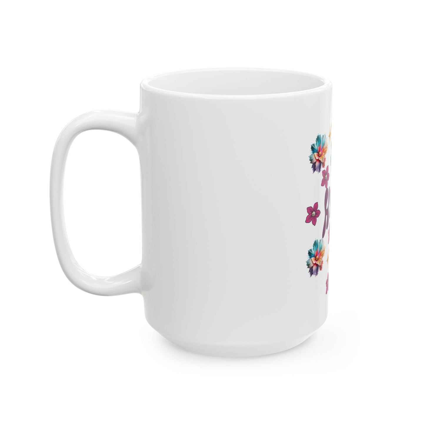 Inspirational Hope Ceramic Mug with Floral Design - Perfect for Gifts & Daily Inspiration