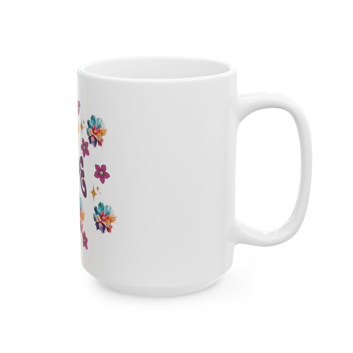 Inspirational Hope Ceramic Mug with Floral Design - Perfect for Gifts & Daily Inspiration
